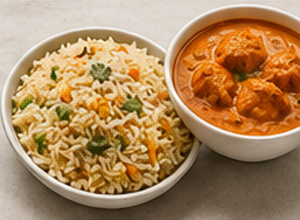Pulao+butter chicken